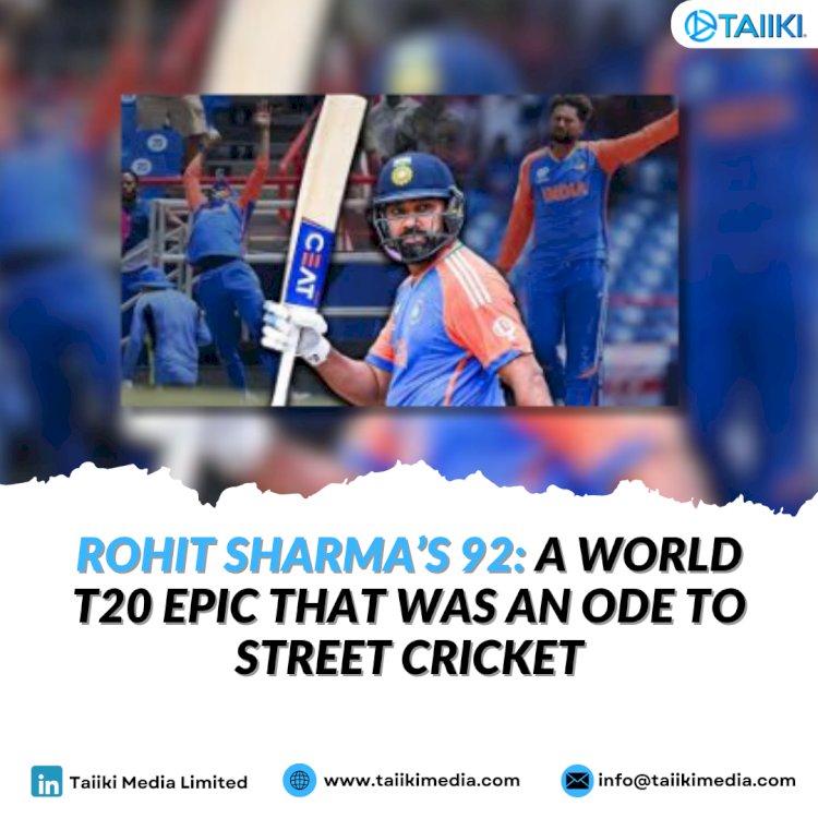 Rohit Sharma’s 92: A World T20 epic that was an ode to street cricket